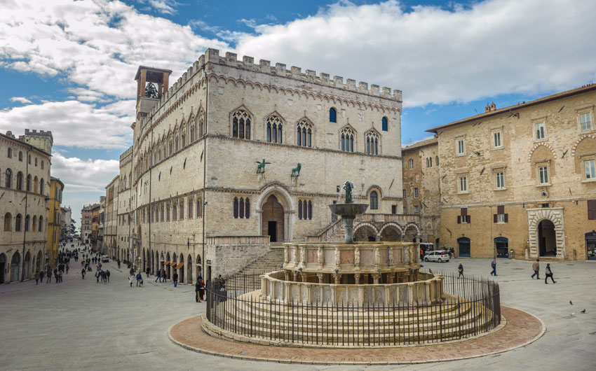 Piazza IV Novembre in Perugia