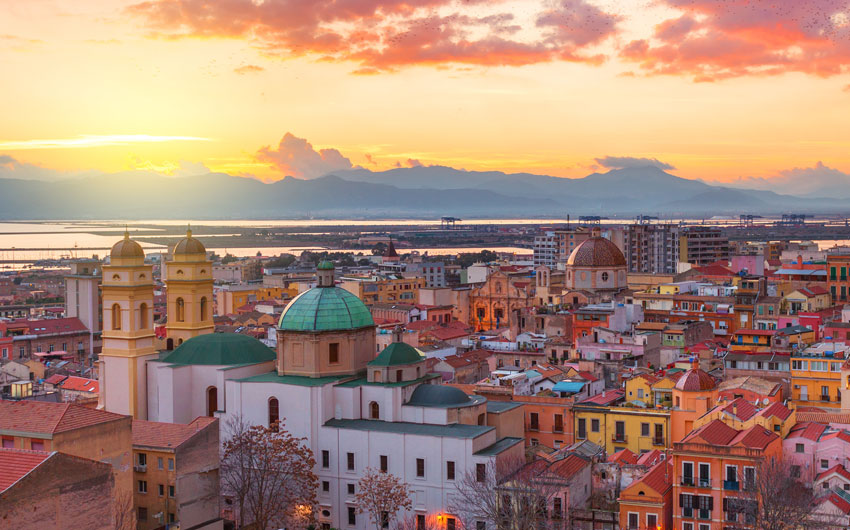 Cagliari skyline