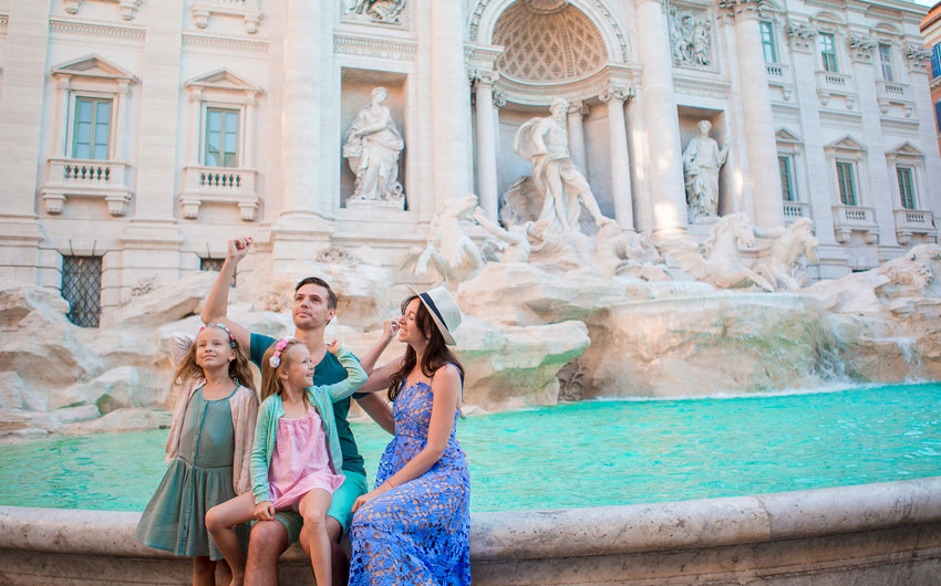 Famous Trevi Fountain 