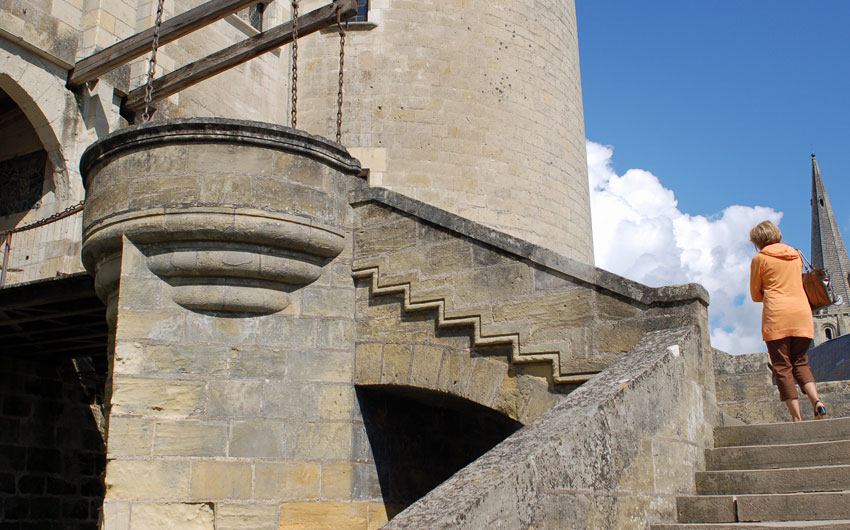 Drawbridge entrance to the Langeais's castle