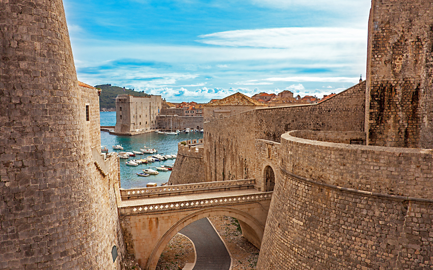 Old town and harbor of Dubrovnik