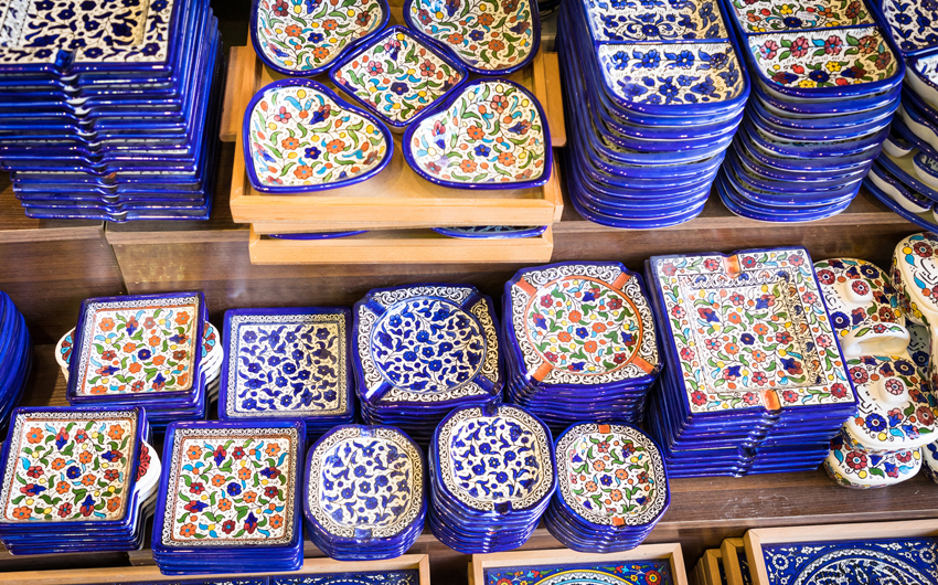 Traditional souvenirs in Jordan,