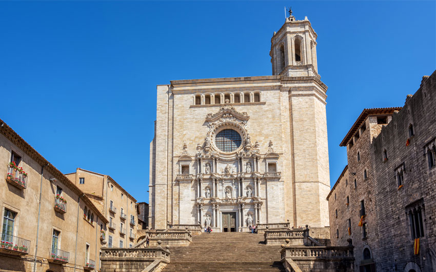 The medieval Cathedral of Saint Mary of Girona