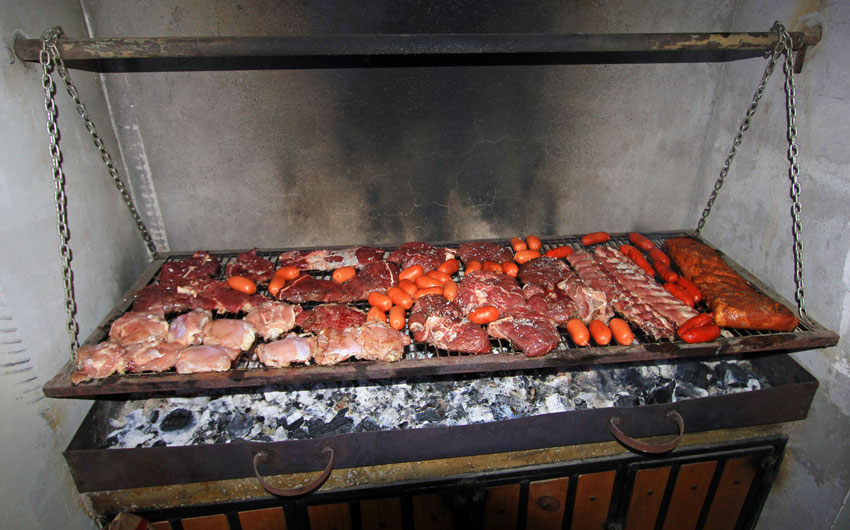Typical Argentinean parillada BBQ