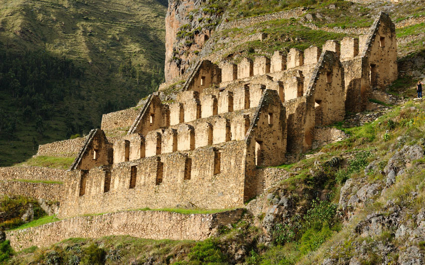 Ollantaytambo Inca fortress, Sacred Valley 