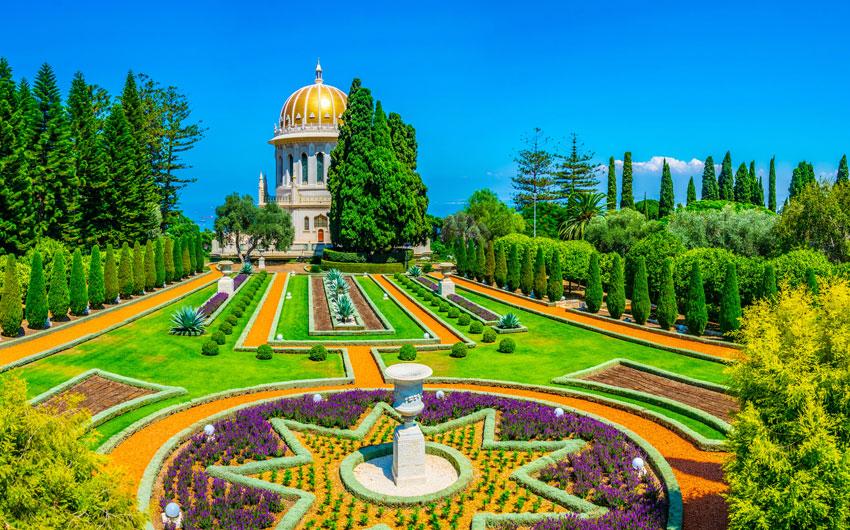 Bahai gardens in Haifa