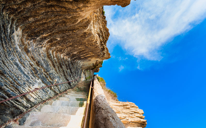 King Aragon's Stairs in Bonifacio