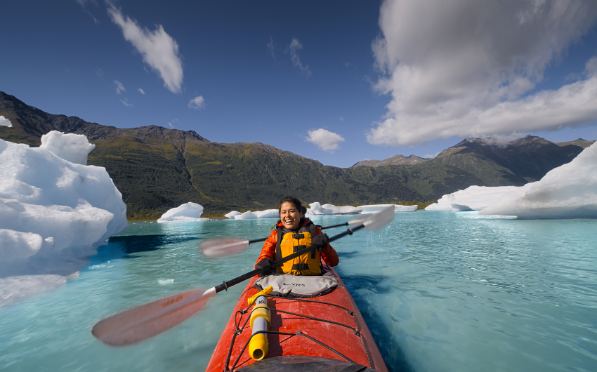 Kayaking in Chugach National Forest