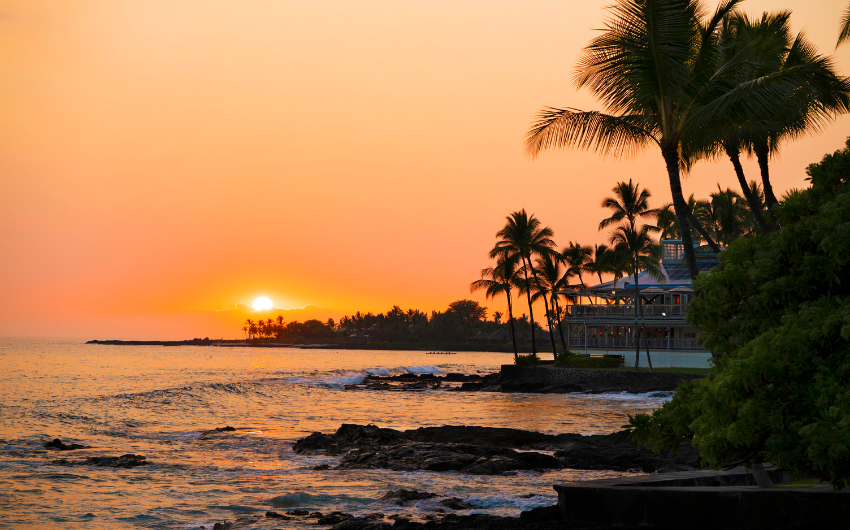 Sunset in Kailua Kona, The Big Island