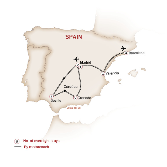 Spain Map  for THE BEST OF SPAIN