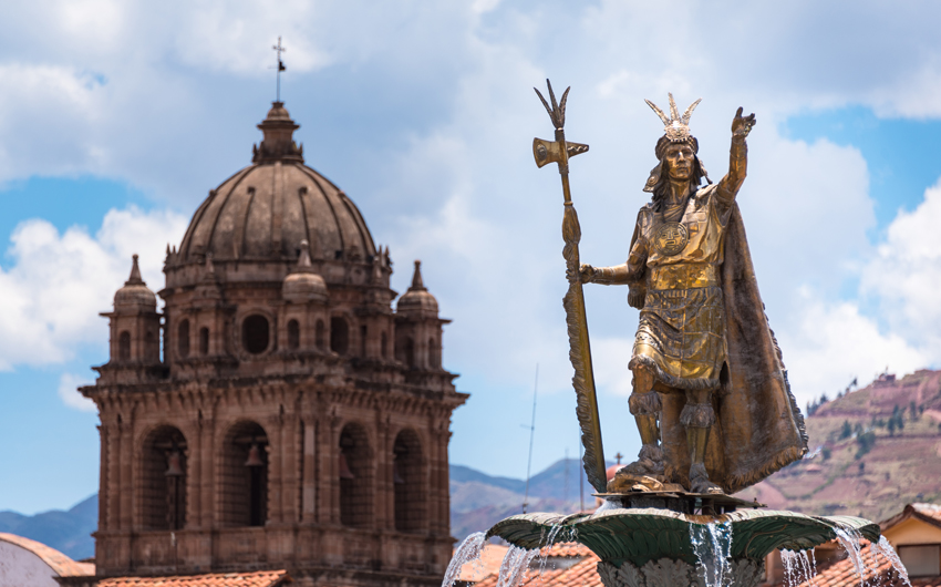 Statue of Pachacuti, Cusco, Peru
