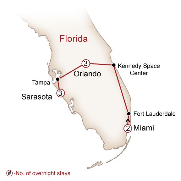 USA Map  for Florida for Families