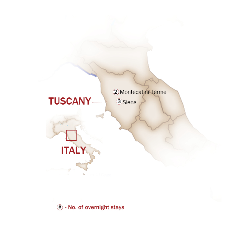 Italy Map  for TUSCANY