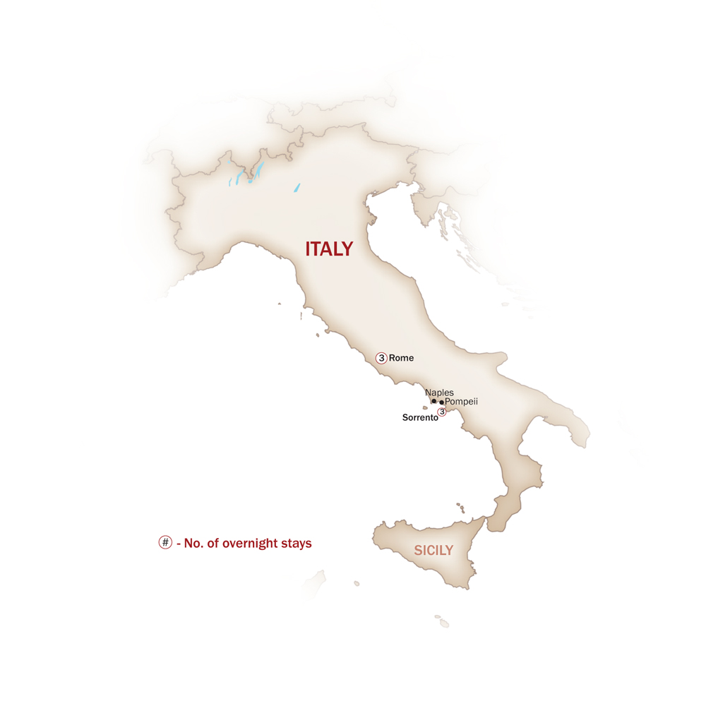 Italy Map  for WHEN IN ROME & BEYOND