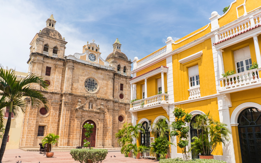 Beautiful church in Cartagena