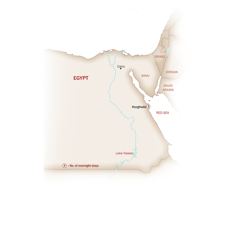 Egypt Map  for Hurghada Extension
