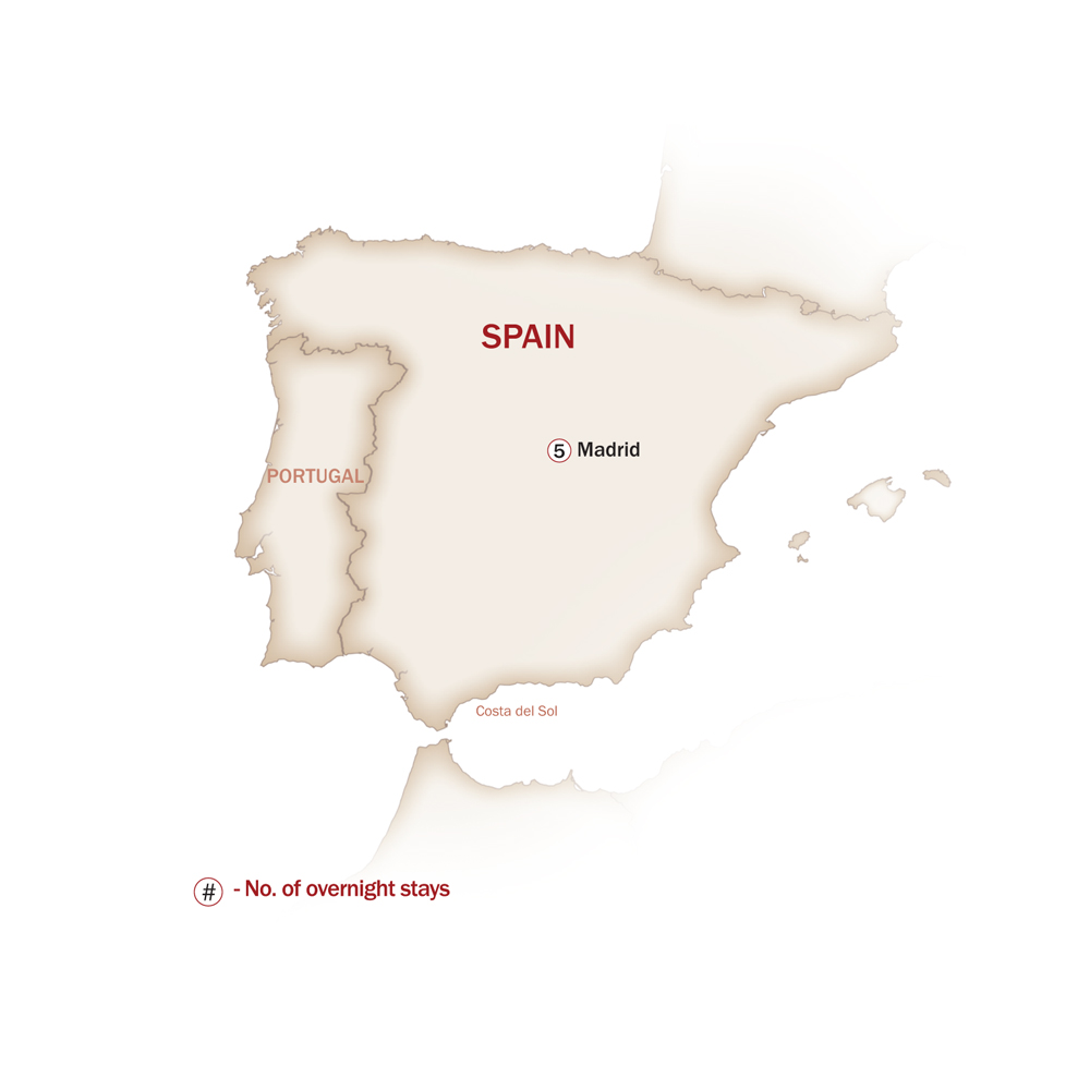 Spain Map  for WHEN IN MADRID