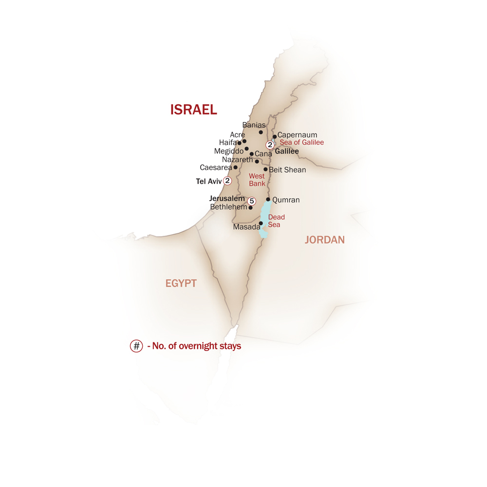 Israel Map  for CLASSICAL ISRAEL