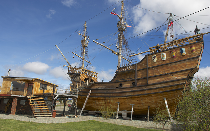 Nao Victoria, Magellan s ship replica in Punta Arenas, Chile