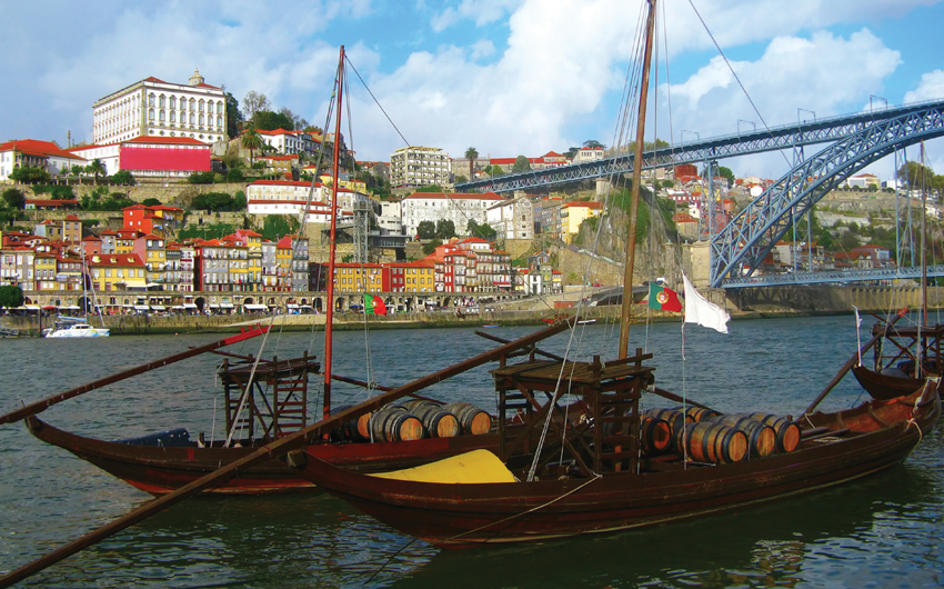 Wine boats in Porto City