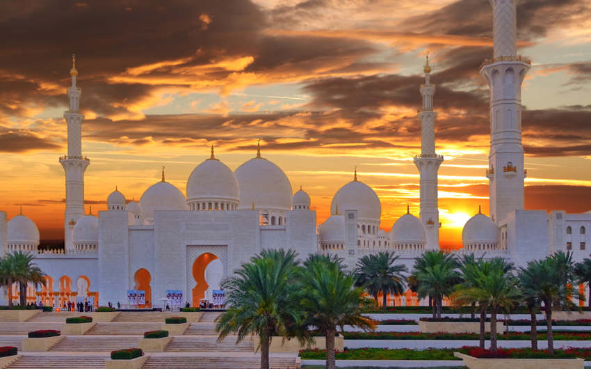 Sheikh Zayed mosque in Abu Dhabi