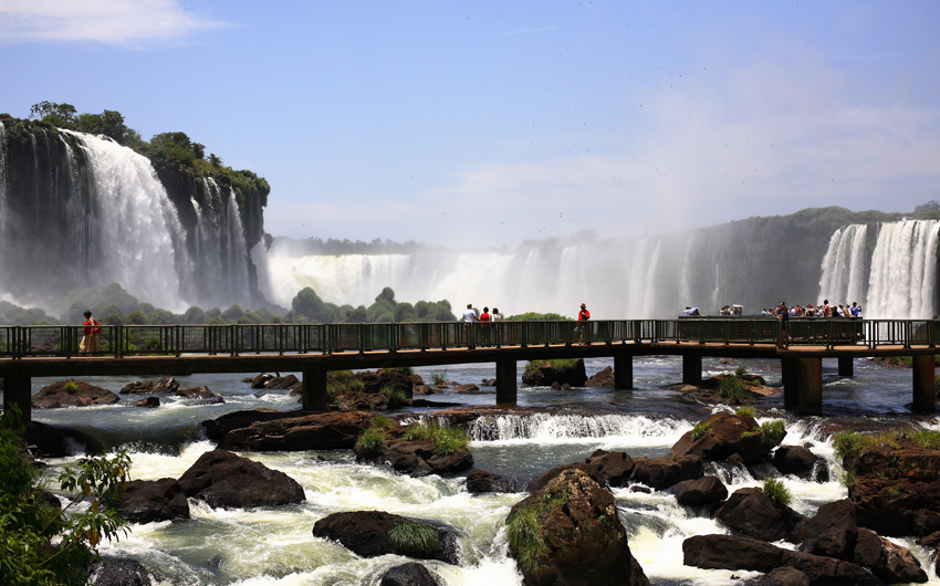 The Iguassu (or Iguazu) Falls