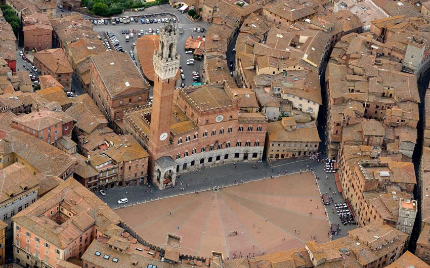 View of Siena city