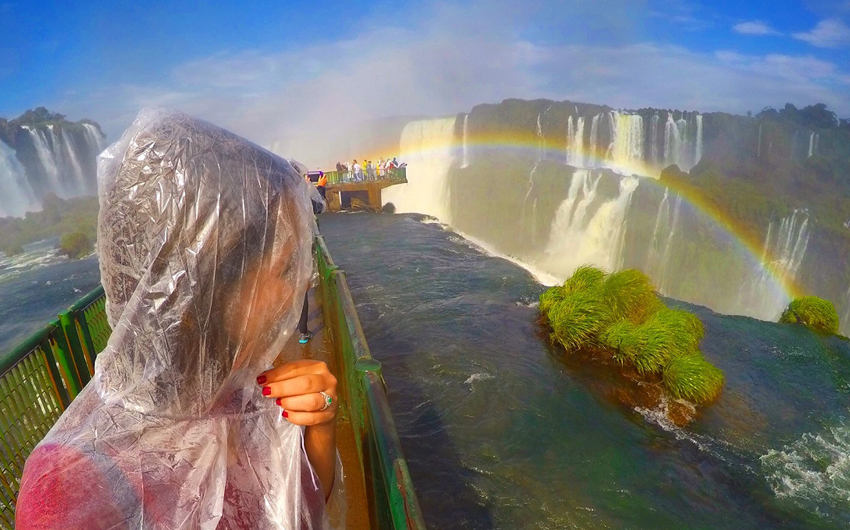  Iguazu falls on both the Argentine and Brazilian