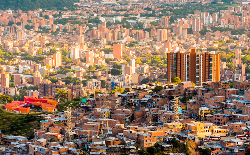 Medellin, the second biggest city in Colombia
