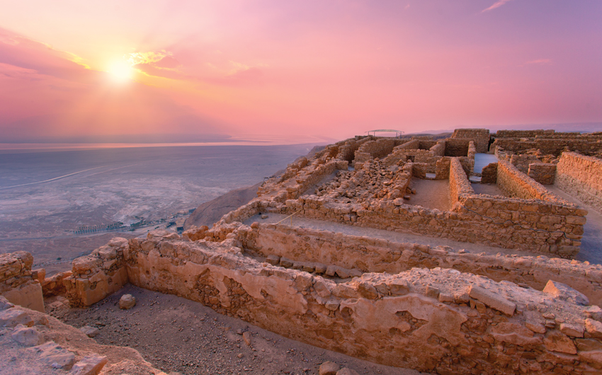 Masada fortress in Judaean Desert