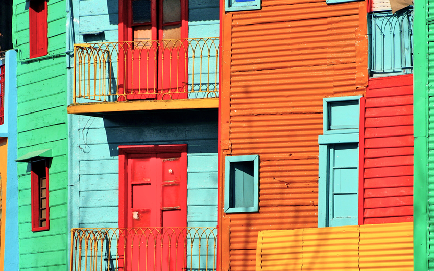 Argentina Buenos aires La Bocca colorful houses